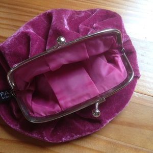 Face Stockholm velvet bag